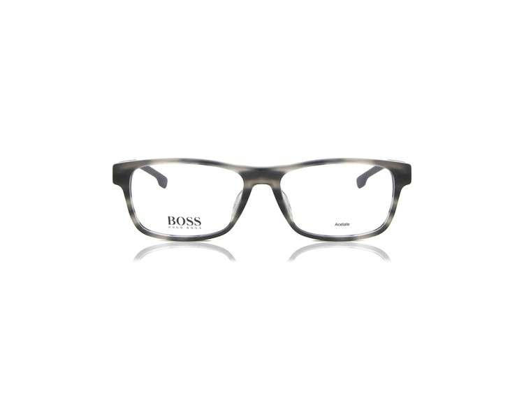 Boss Eyeglasses 1041 02W8 Gray Horn 00 Demo Lens