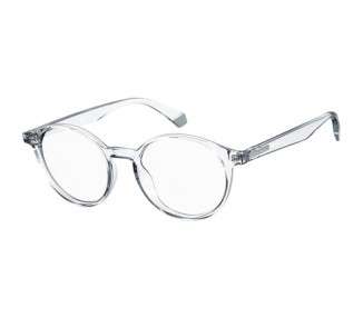 Polaroid Sunglasses PLD D380 Round Prescription Eyewear Frames Crystal Demo Lens 49mm 18mm