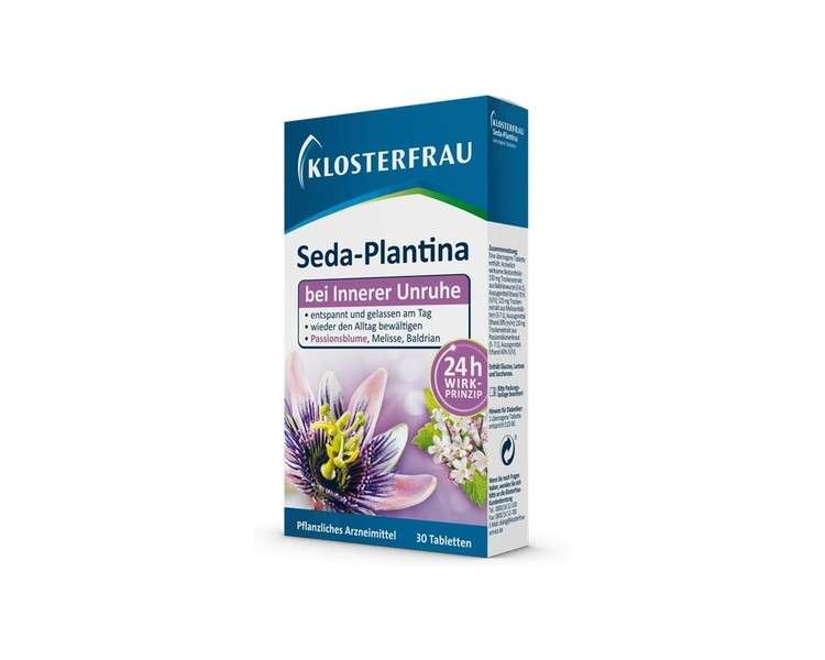 Klosterfrau Seda Plantina 30 Tablets Valerian Relaxant