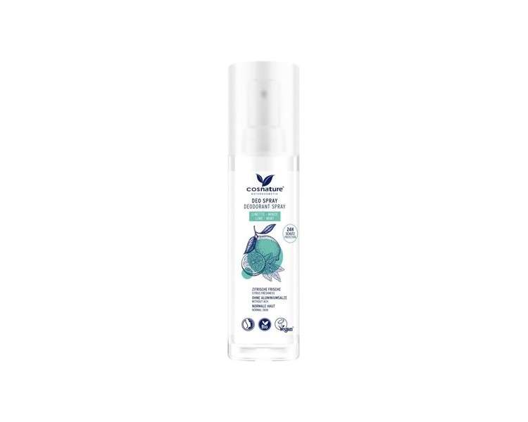 Cosnature Lime and Mint Deodorant Spray 75ml