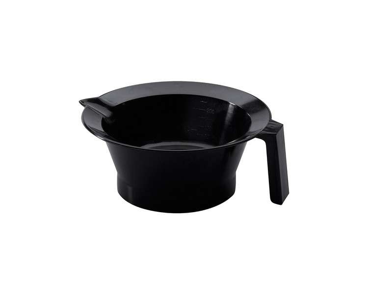 Comair 3011695 Dye Bowl with Rubber Ring and Handle Black