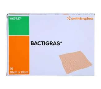 Bactigras Dressing 10cm - Pack of 10