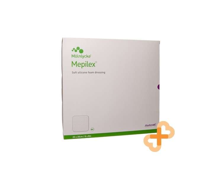 Mhc Mepilex Bandage 20 x 20 cm Soft Silicone Patch - Pack of 5