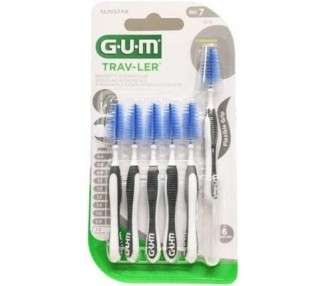 Gum Trav-Ler Interdental Brushes Iso7 2.6mm Antibacterial Protection - Pack of 6