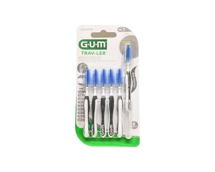 Gum Trav-Ler Interdental Brushes Iso7 2.6mm Antibacterial Protection - Pack of 6