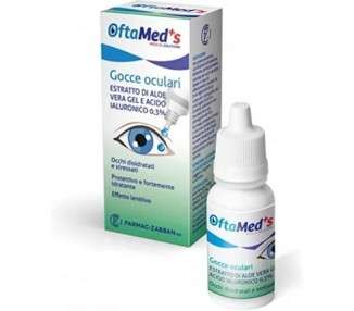 Oftamed Eye Drops with Aloe Vera Extract and Hyaluronic Acid 10ml
