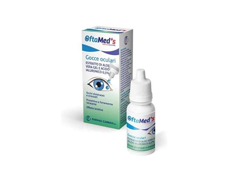 Oftamed Eye Drops with Aloe Vera Extract and Hyaluronic Acid 10ml