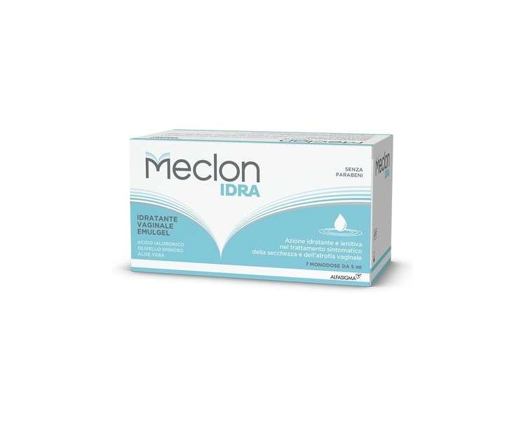 Alfasigma Meclon Idra Moisturizing Emulgel for Vaginal Dryness 7 Monodose