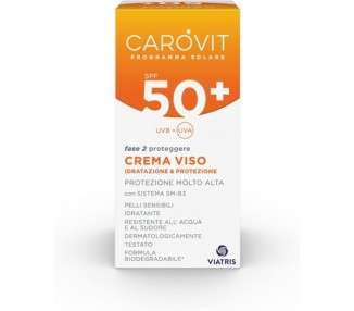 Carovit Sun Program Face Cream SPF50+ Very High Sun Protection 50ml Bottle