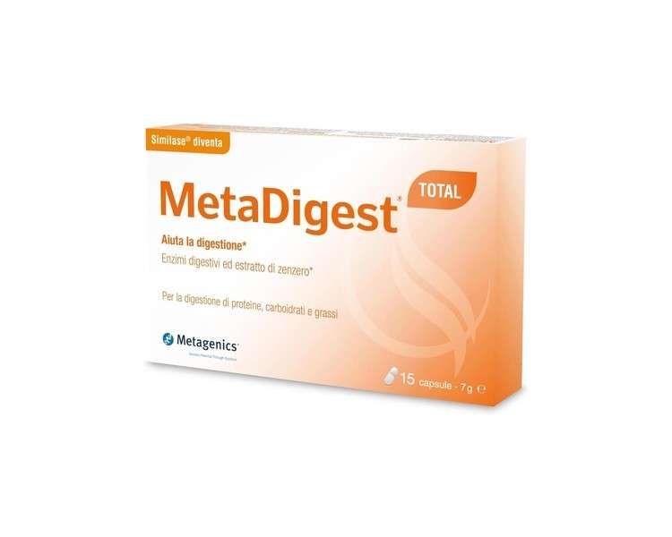 Metagenics Metadigest Total Enzyme Supplement 15 Capsules