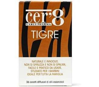 Larus Pharma Cer8 Tigre 36 Essential Oil Diffuser Patches