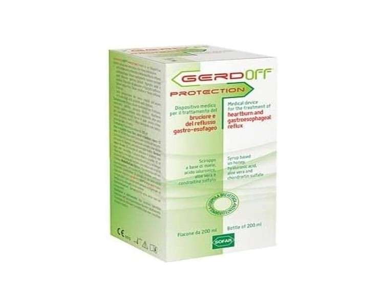 Sofar Gerdoff Protection Syrup for Heartburn and Gastroesophageal Reflux 200ml