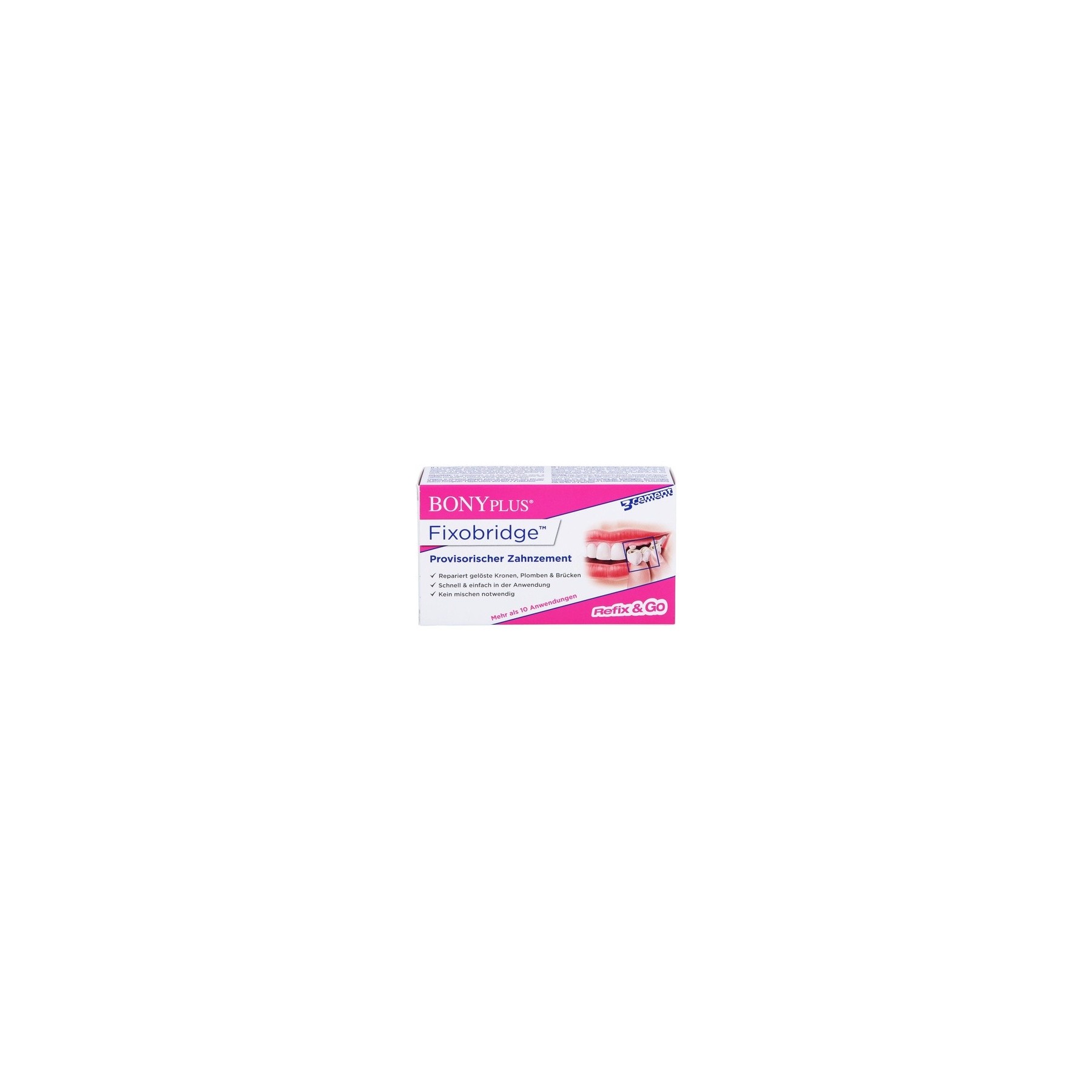 BONYPLUS Fixobridge Temporary Dental Cement 7g Cream