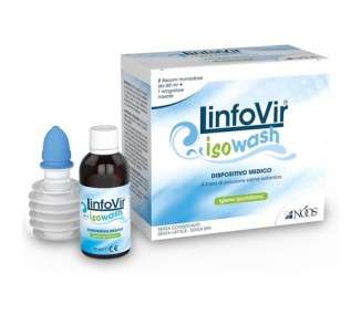 Noos Isotonic Saline Solution Linfovir Isowash 60ml - Pack of 8