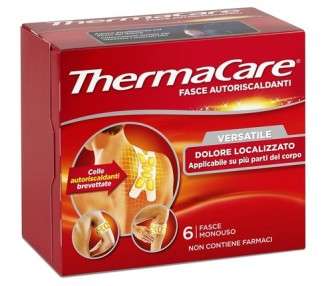 ThermaCare Versatile Self-Warming Heat Wraps for Localized Pain 8 Hours Constant Heat 6 Disposable Wraps Red