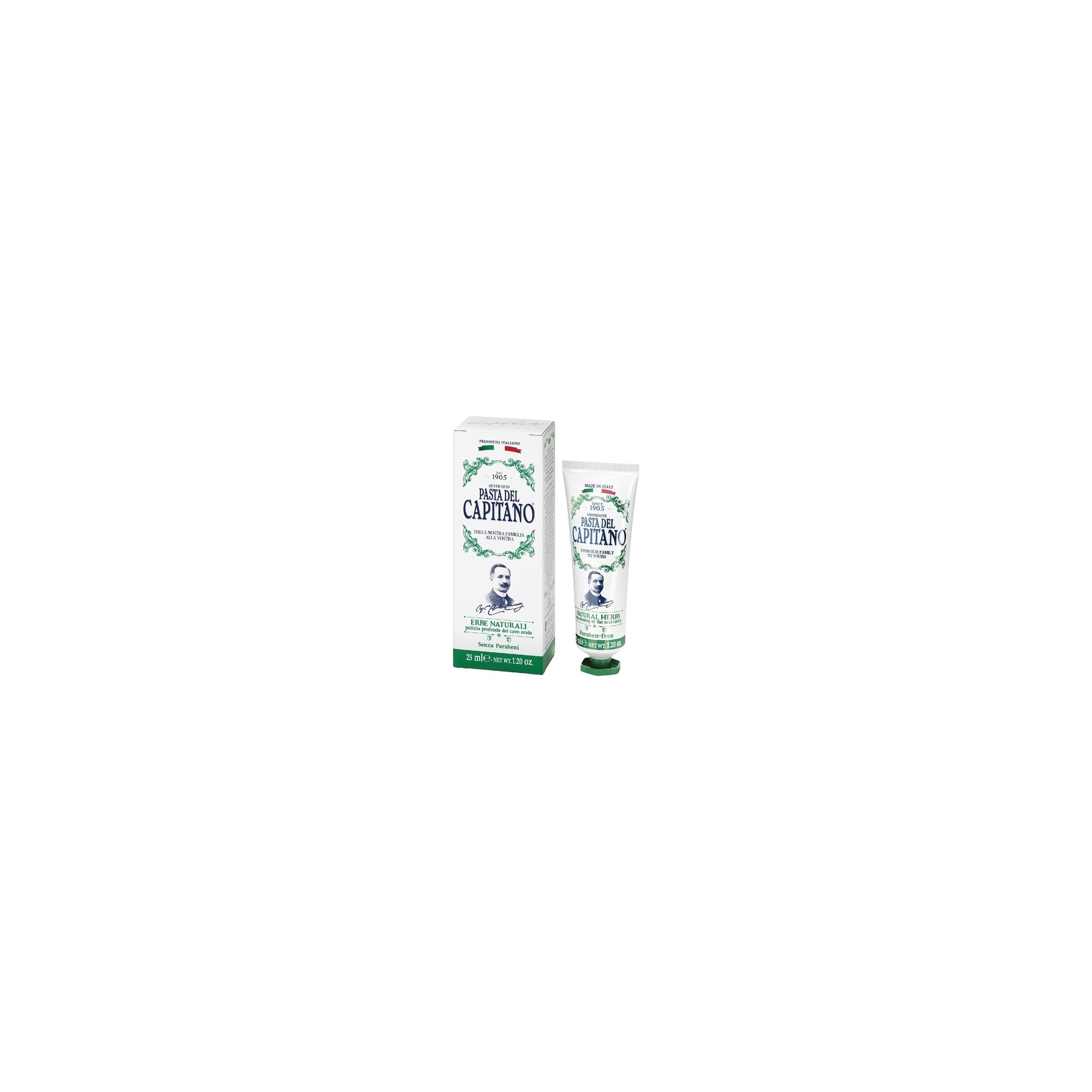 Pasta del Capitano 1905 Natural Herbal Toothpaste 25ml
