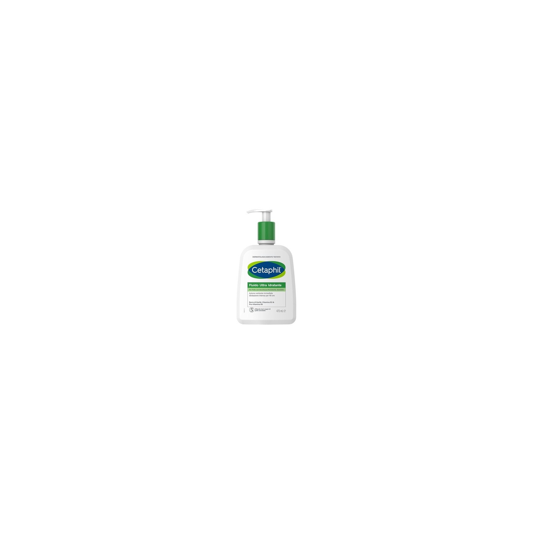Cetaphil Ultra Moisturizing Fluid Face and Body Cream for Skin with Persistent and Sensitive Dryness 470ml