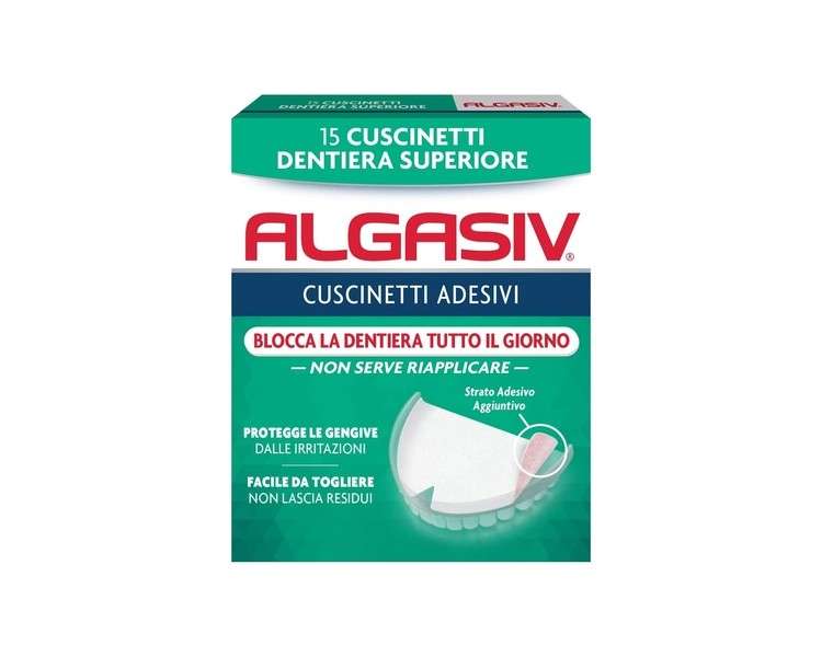 Algasil Upper Denture Adhesive Cushions 15 Pieces