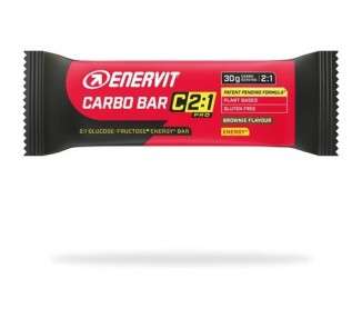 Enervit C2:1 Pro Carbo Bar Energy Bar Brownie Flavor 50g