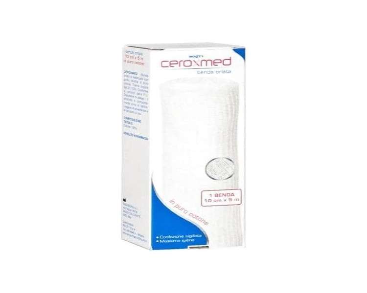 Ceroxmed Hemmed Bandage 10cm X 5m