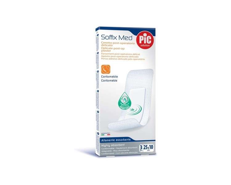 Cerotto Pic Soffix Med in TNT with Sterile Absorbent Central Pad - Pack of 3