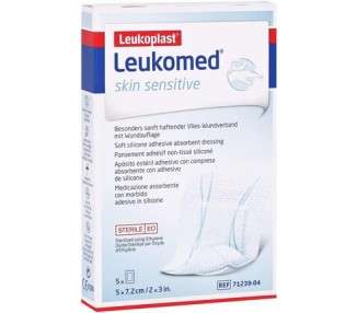 LEUKOMED Skin Sensitive Sterile 5x7.2cm - Pack of 5