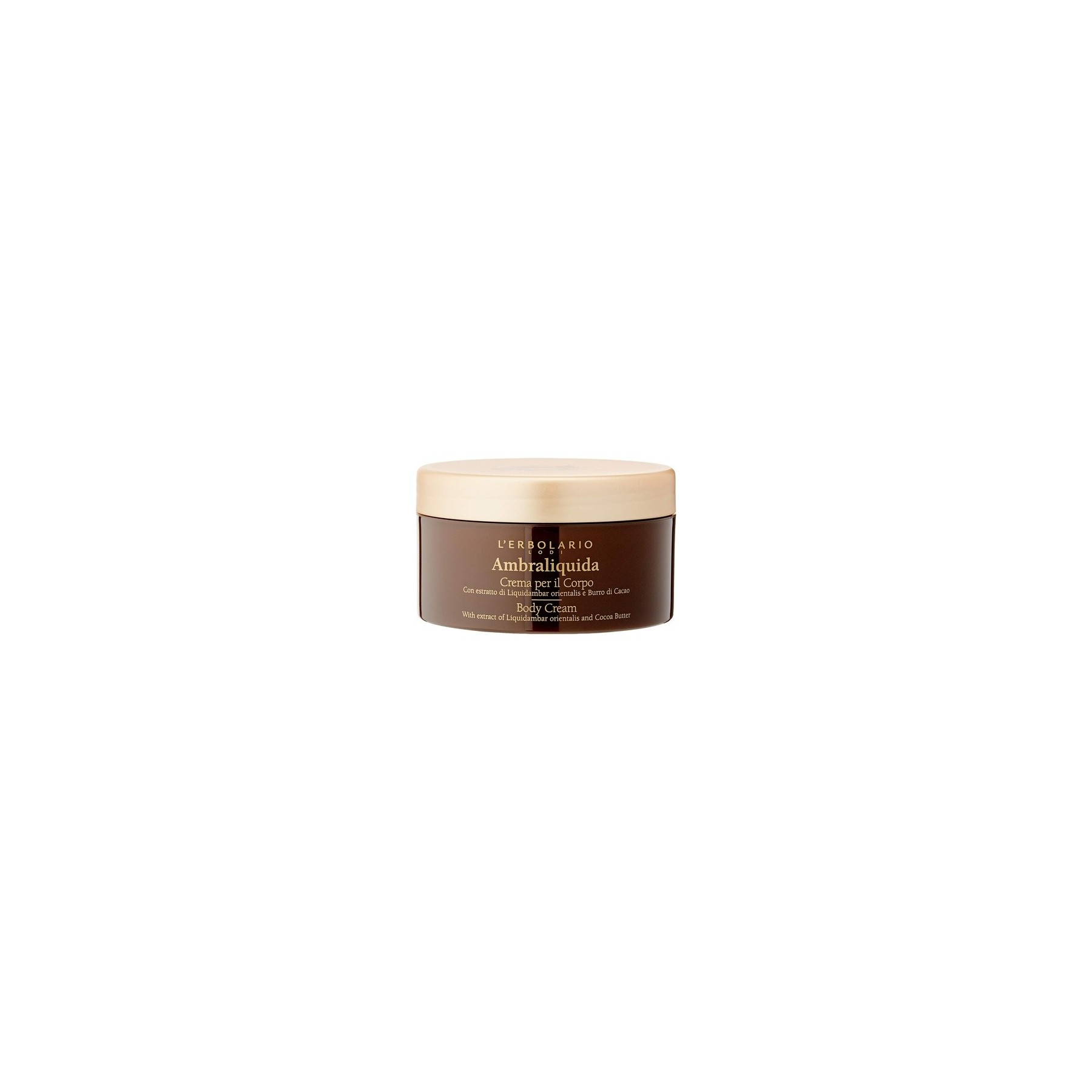 L'Erbolario Ambraliquida Perfumed Body Cream 250ml