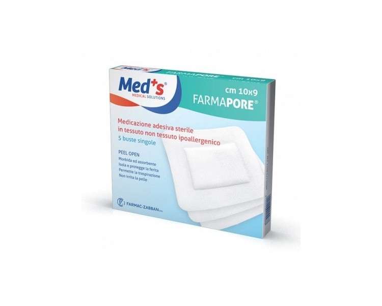 Med's Farmapore Sterile Adhesive Dressing 9x600cm - Pack of 5