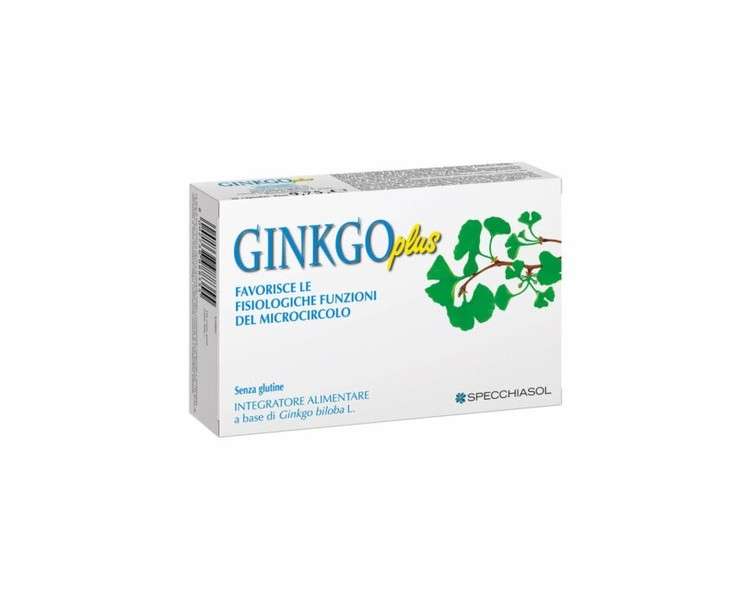 Specchiasol Ginkgo Plus Dietary Supplement 30 Capsules