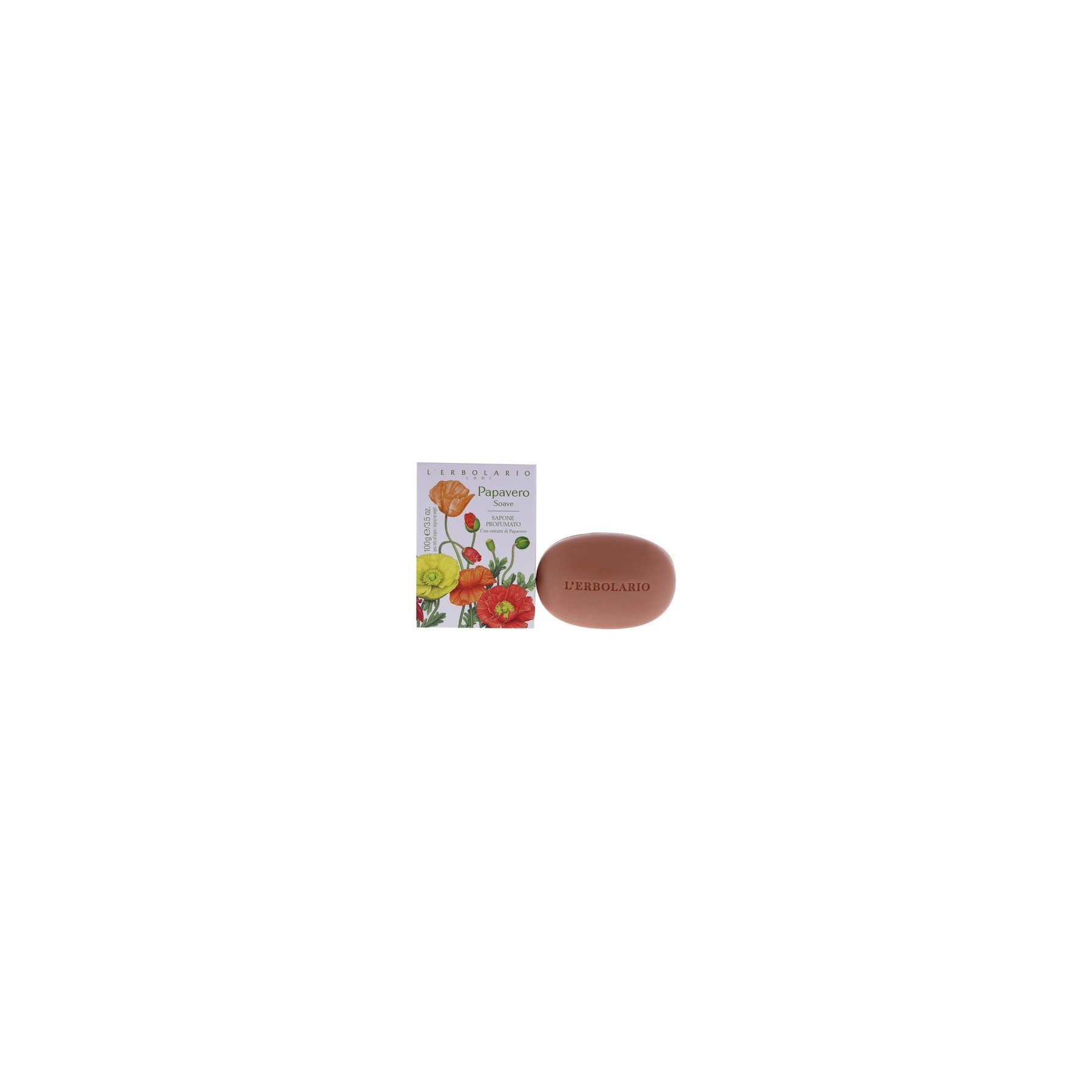 L'Erbolario Papavero Soave Sweet Poppy Perfumed Soap