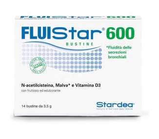 Fluistar 600 Soothing and Calming Effect Respiratory Well-being Natural Origin Mallow Vitamin D
