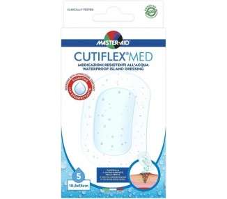 MASTER AID Cutiflex Med 10. X 1 cm White/Blue - Pack of 5