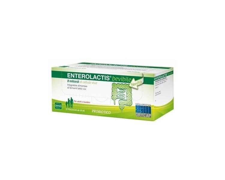 Enterolactis Supplement Brow Lactic Acid Bacteria Vivi 10ml - Pack of 12