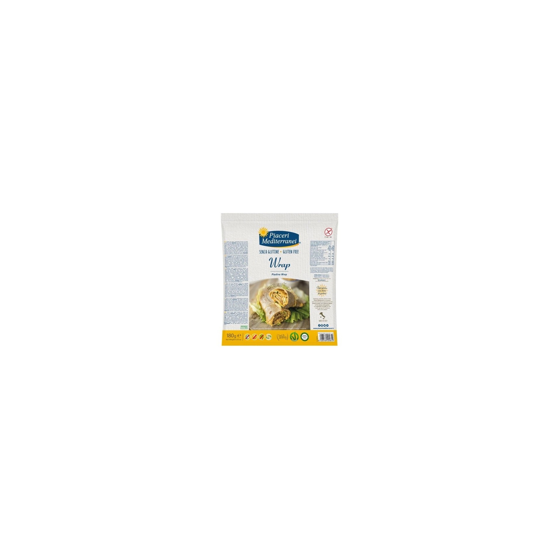 Eurospital Piaceri Mediterranei Piadina Wrap 180g