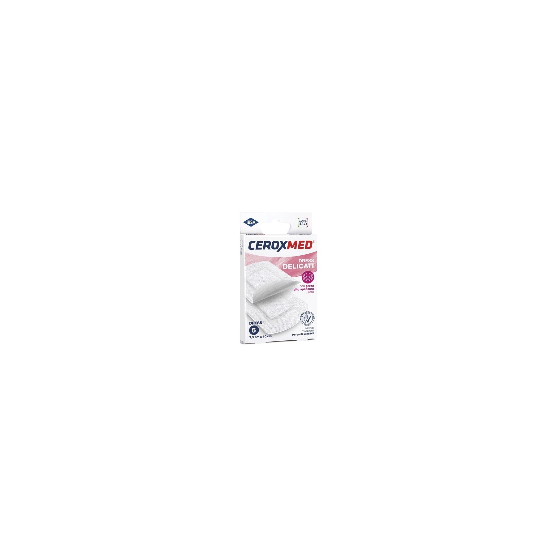 Ceroxmed Delicate Dressing Compresses 7.5x10cm - Pack of 5