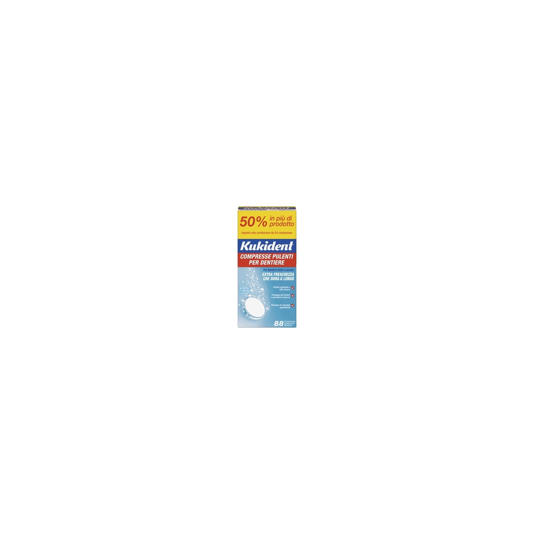 Kukident Denture Cleaning Tablets 88 Tablets
