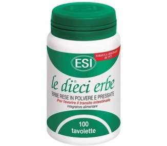 ESI The Ten Herbs 100 Tablets 40g/10 - Le Diece Erbe 100 Tablets