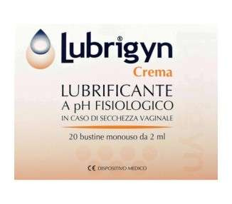 Lubrigyn CR Vaginal Cream 20 Busts 2ml