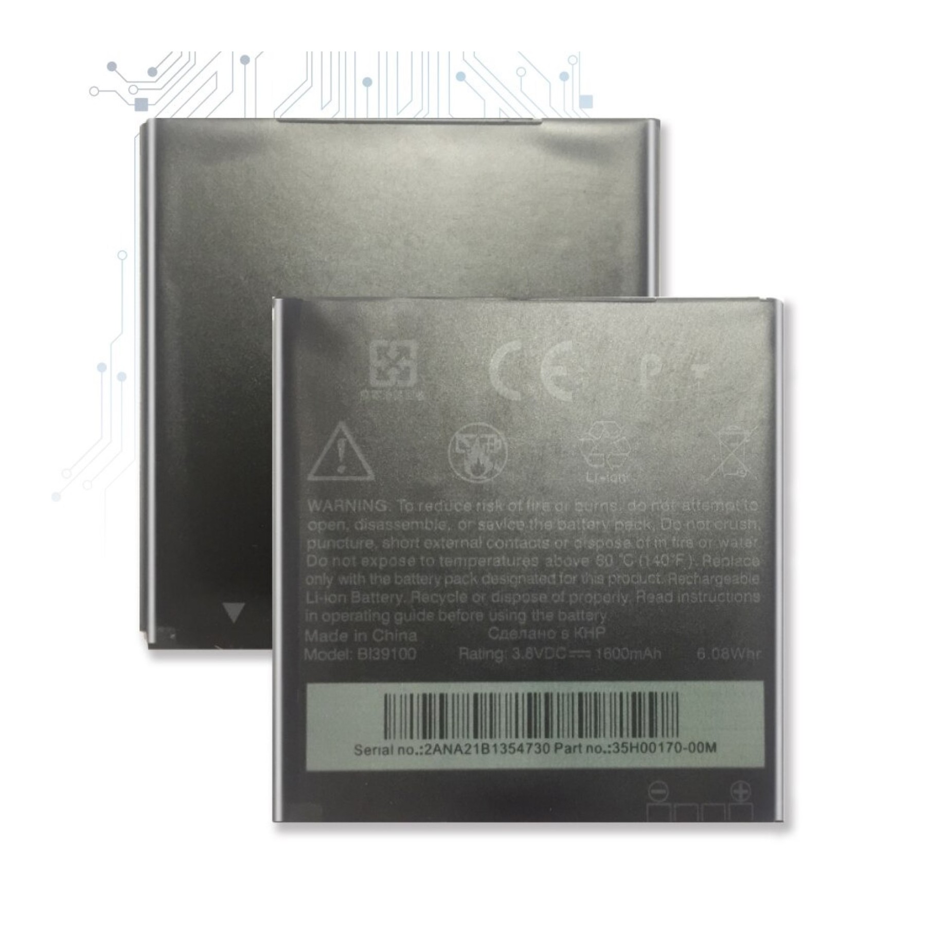 Bateria Interna Para Htc Sensation Xl, Mpn Original: Bas640