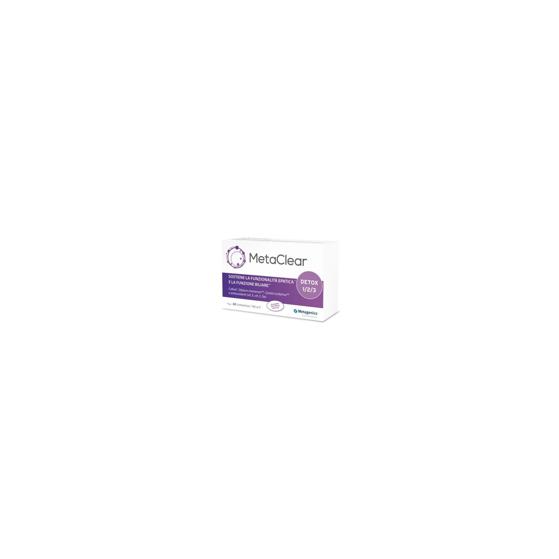 MetaClear Metagenics 60 Tablets