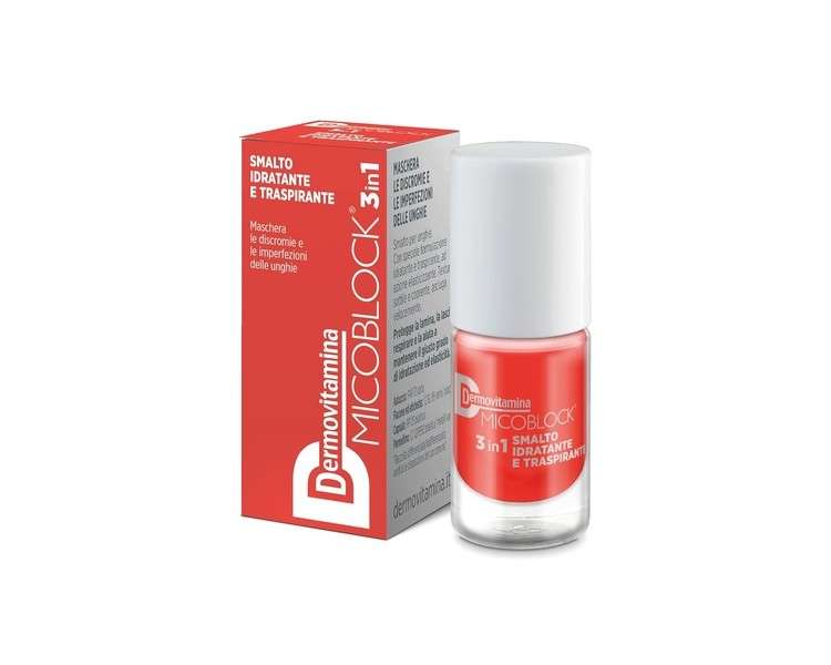Dermovitamina Micoblock 3in1 Nail Polish Orange Shimmer 5ml