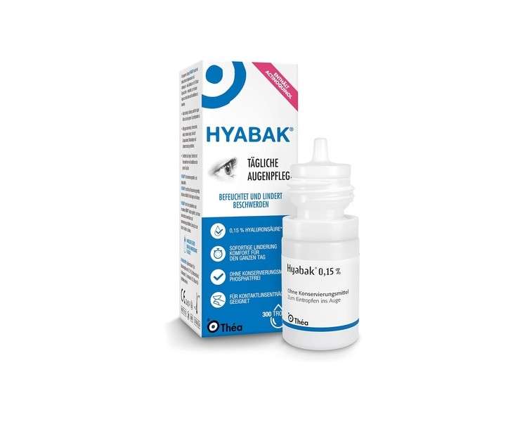 Thea Hyabak Moisturizing and Lubricating Solution without Preservatives 10ml