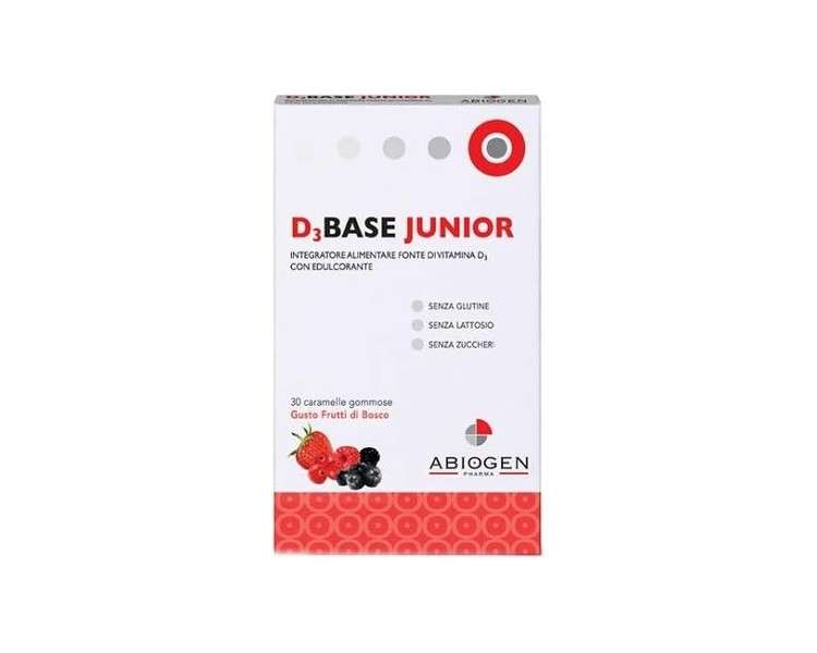 Abiogen Pharma D3 Basic Junior Supplement Berries 30 Candies
