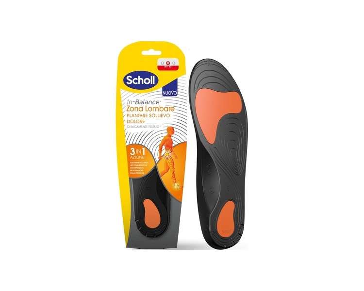 Scholl in-Balance Insoles Pain Relief for Lumbar Area Size M Men and Women