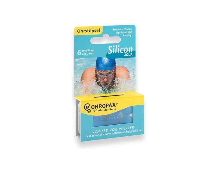 Ohropax Silicone Clear Ear Plugs 6 Pieces