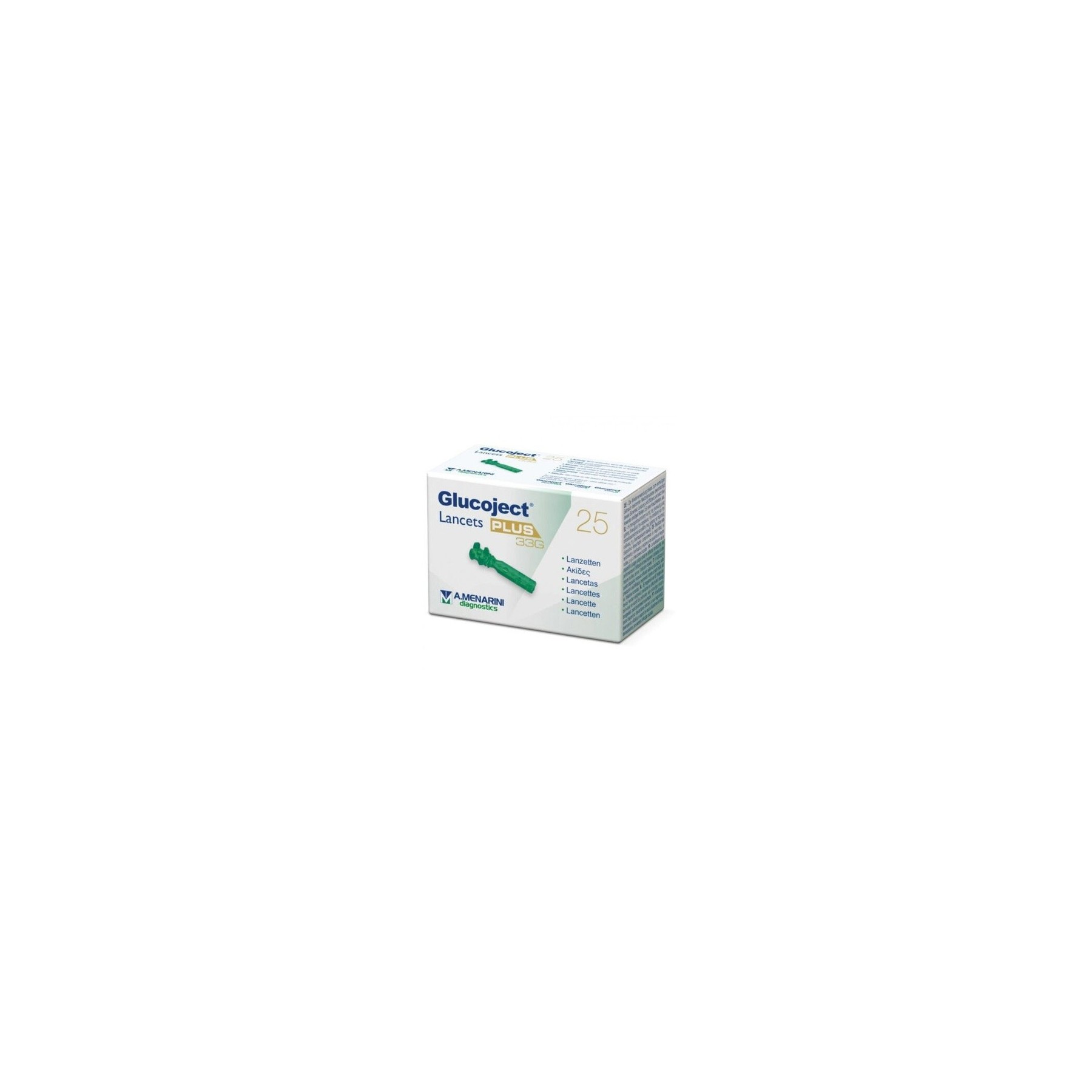 Menarini Glucoject Lancets Plus G33 25 Pieces
