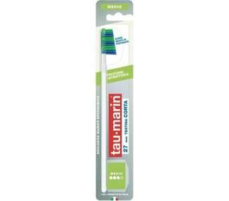 TAU-MARIN Professional 27 Toothbrush Medium Bristles Short Brush Head 27mm Antibacterial Protection