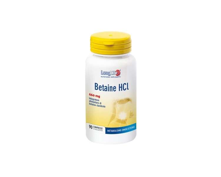 Betaine HCI 660mg LongLife 90 Tablets