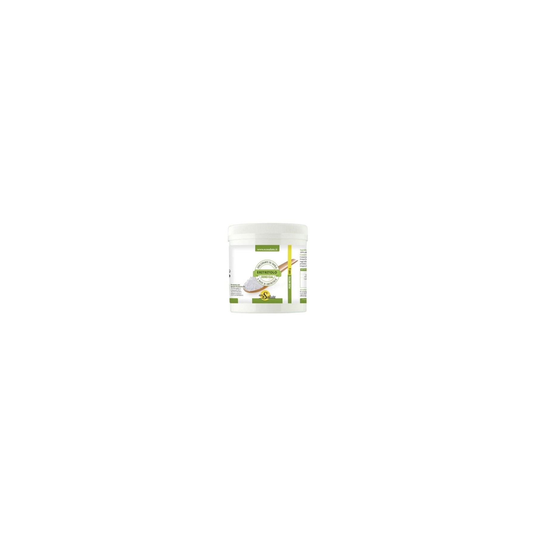 EcoSalute Erythrit Zero Cal Natural Sweetener 500g