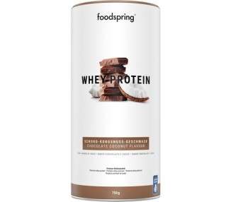 Foodspring Chocolate Coconut Whey Protein Powder 750g